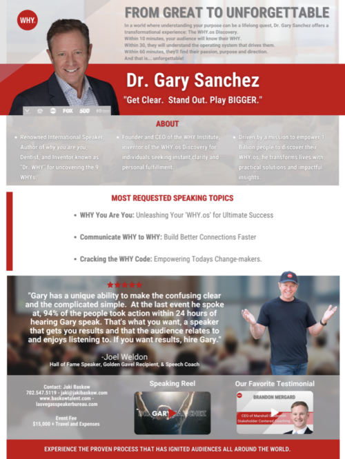 Dr. Gary Sanchez, WHY, one sheet